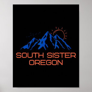 Poster Randonnée South Sister Oregon Montée en puissance
