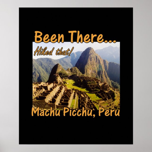 Poster Randonnée sur le sentier Inca - Machu Picchu (Devant)
