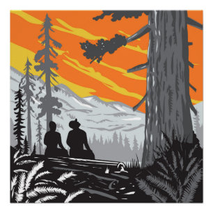 Poster Randonnées à Jedediah Smith Redwoods State Park WP