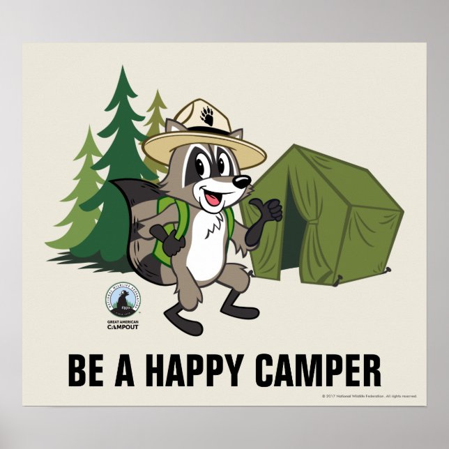 Poster Ranger Rick | Grand Campout Américain -Tente (Devant)
