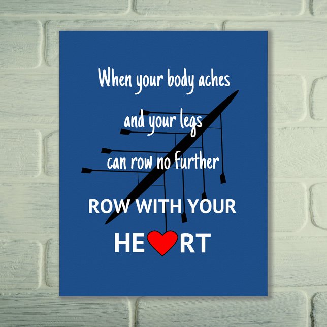 Poster Rangez avec votre coeur des sports inspirants (Créateur téléchargé)