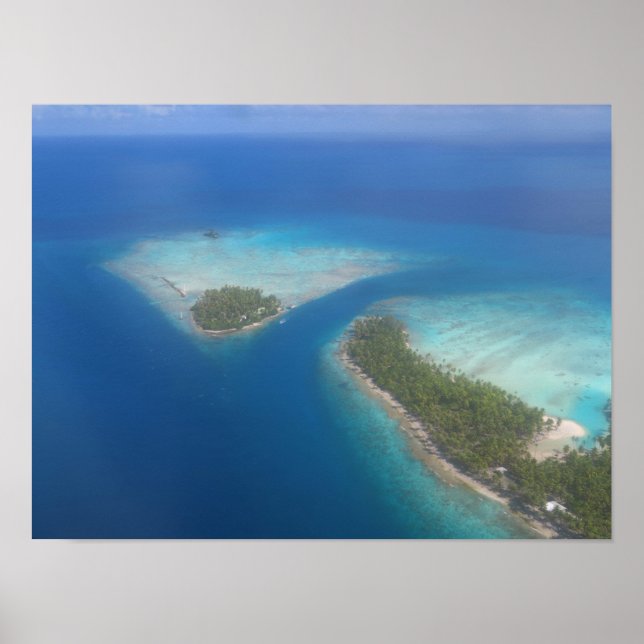 Poster Rangiroa Polynésie française (Devant)