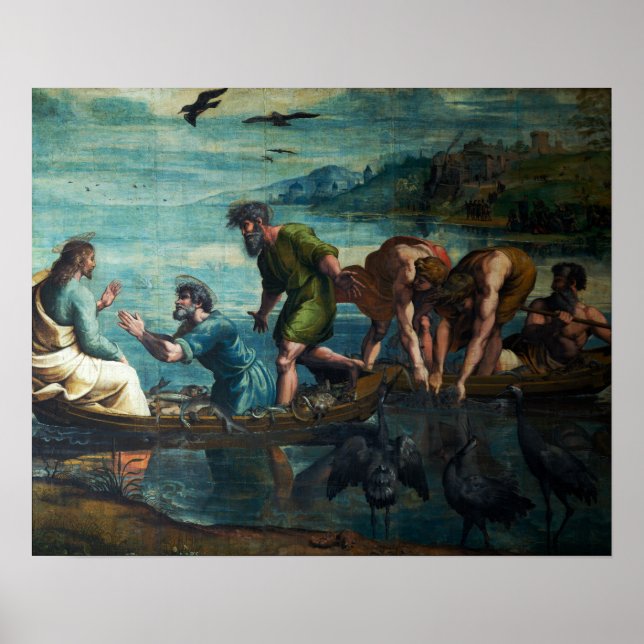 Poster Raphael - La pêche miraculeuse (Devant)