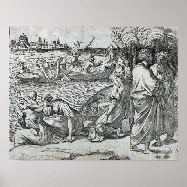 Poster Raphael - Le Brouillon Miraculeux Des Poissons (Devant)