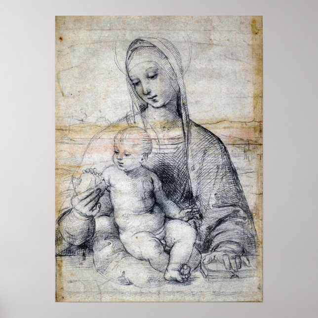 Poster Raphael - Madone de la Grenade 1504 (Devant)