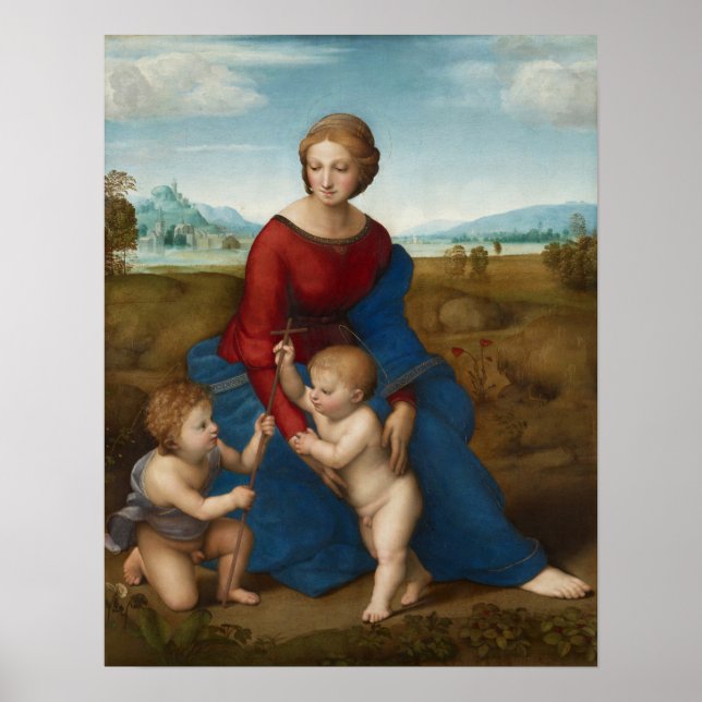 Poster Raphael - Madonna dans le pré (Devant)