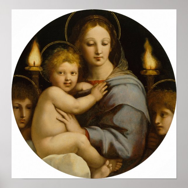 Poster Raphael - Madonna Du Candelabra (Devant)
