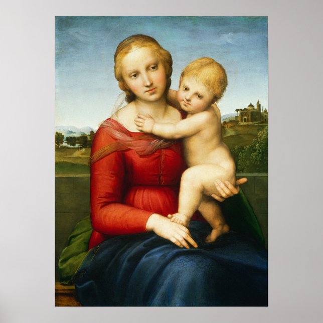 Poster Raphael - Petite Madonna à la chaudière (Devant)