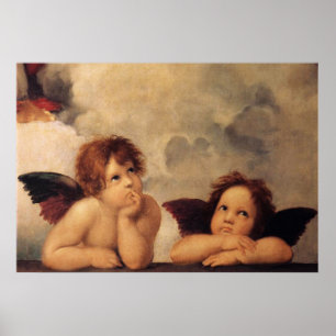 Poster Raphael,Sistine Cherub