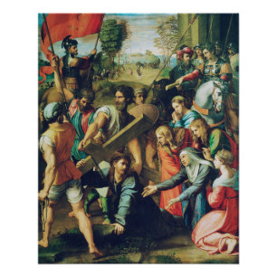 Poster Raphael Spasimo Christ Tombe Sous La Croix Art