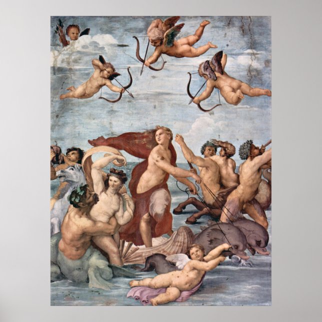 Poster RAPHAEL - Triomphe de Galatea 1512 (Devant)
