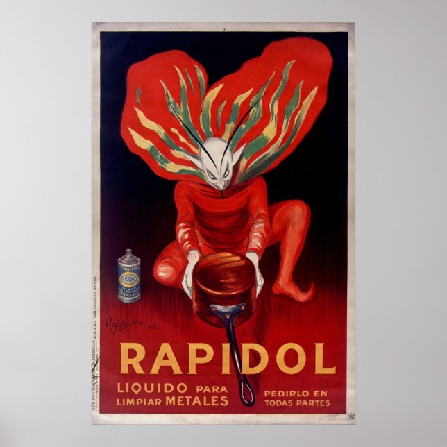 Poster Rapidol, Metal Polonais Publicité espagnole (Devant)