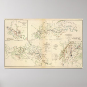 Poster Rappahannock R, Chancellorsville, Fredericksburg