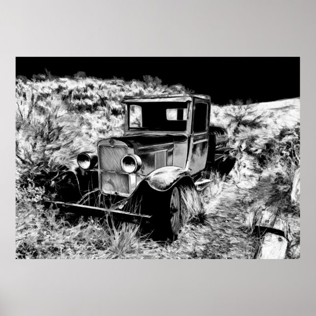 Poster Rappelez-vous quand - Camion Vintage (Devant)