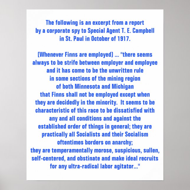 Poster Rapport historique des États-Unis de 1917 sur les  (Devant)