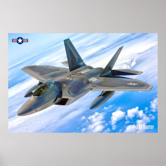 POSTER RAPTEUR F-22A (Devant)