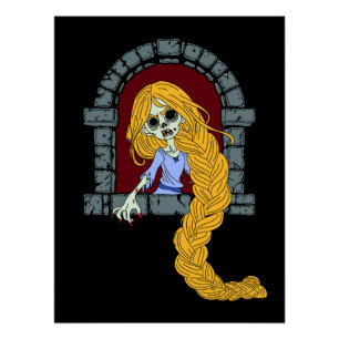 Poster Rapunzel Zombie