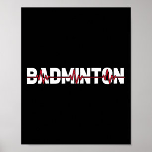Poster Raquette de cour de Badminton - Racquet Shuttle Ek