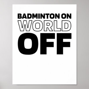 Poster Raquette De Navette - Raquette De Cour Badminton S