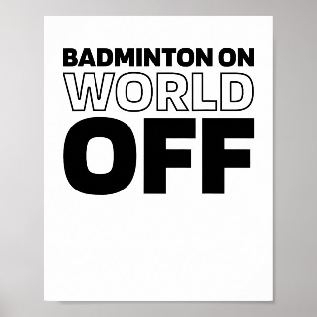 Poster Raquette De Navette - Raquette De Cour Badminton S (Devant)