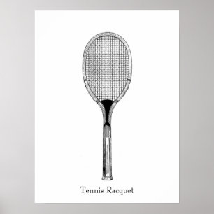 Poster Raquette de tennis