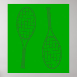 Poster Raquettes de tennis