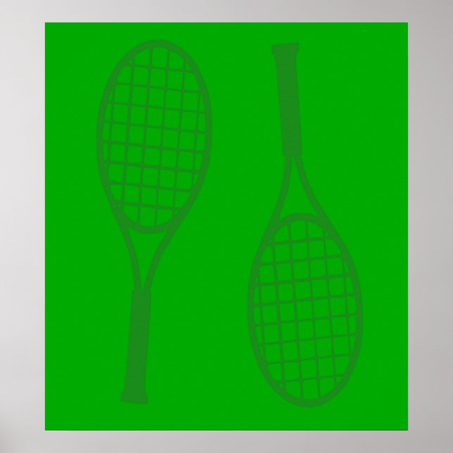 Poster Raquettes de tennis (Devant)