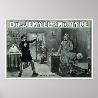 Poster Rare Dr Jekyll et M. Hyde Transformation