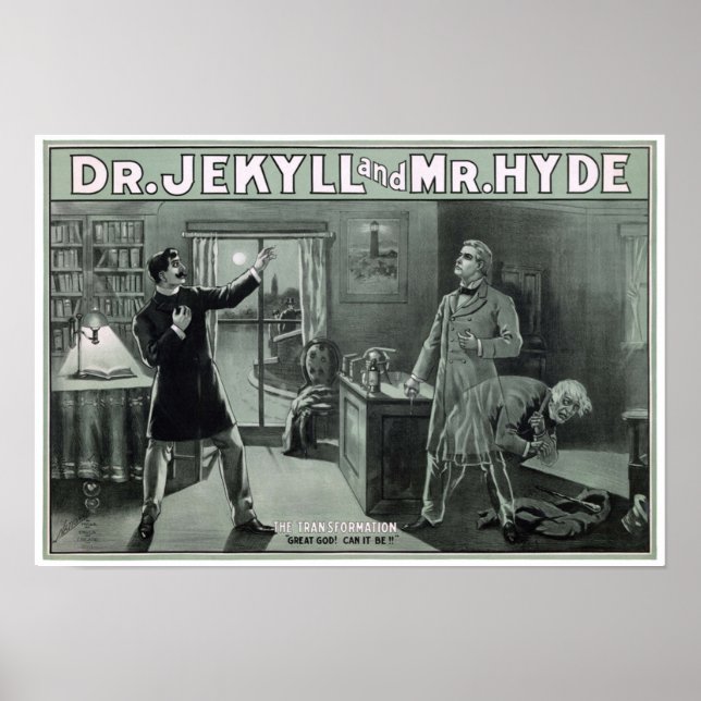 Poster Rare Dr Jekyll et M. Hyde Transformation (Devant)