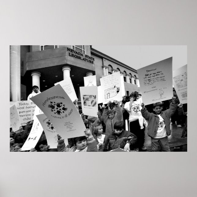 Poster Rassemblement pour les sans-abri (Devant)