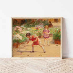 Poster Rassembler les fleurs   Victor Gabriel Gilbert