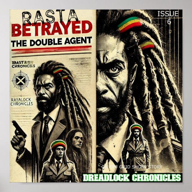 POSTER RASTA BATTUE DREADLOCK CHRONICLES NUMÉRO 6 (Devant)