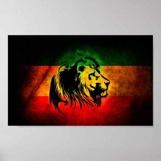 Poster Rasta Lion (Devant)
