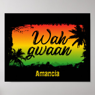 Poster Rasta Wah Gwaan Patwah Phrase