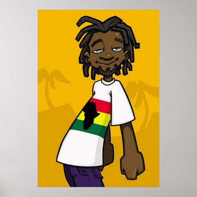 Poster rastafarian (Devant)