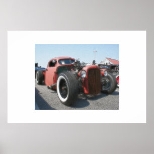 Poster Rat Rod - Airbrush & Ink