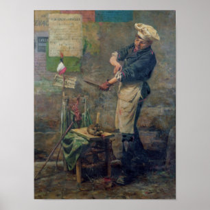 Poster Rat Seller pendant le siège de Paris, 1870