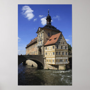 Poster Rathaus de Bamberg, Allemagne