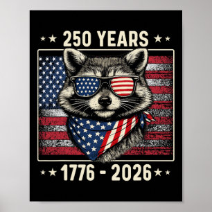 Poster Raton 250e anniversaire 1776 2026 250 ans 4e J