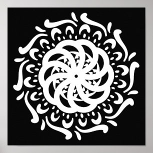 Poster Raven Mandala