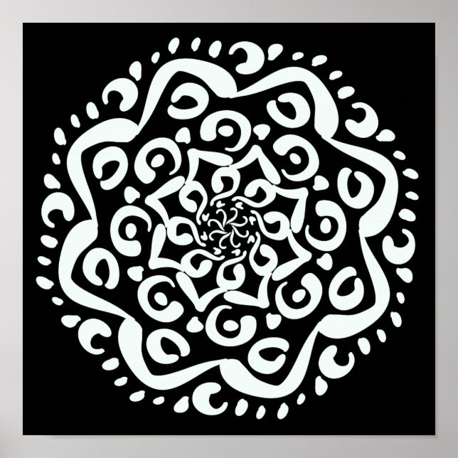 Poster Raven Mandala (Devant)