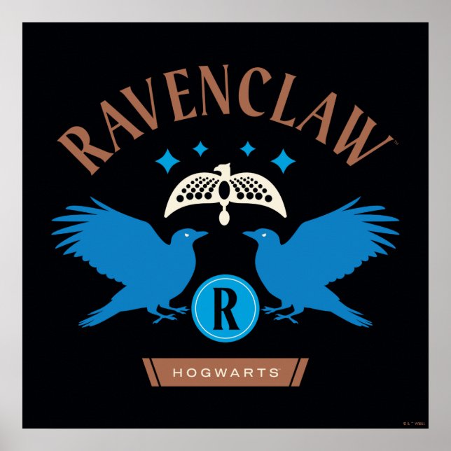 Poster RAVENCLAW™ Maison double aigle Diadem Graphique (Devant)