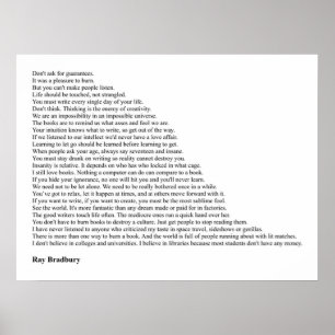 Poster Ray Bradbury