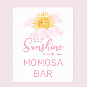 Poster Ray De Soleil Baby Shower Momosa Bar