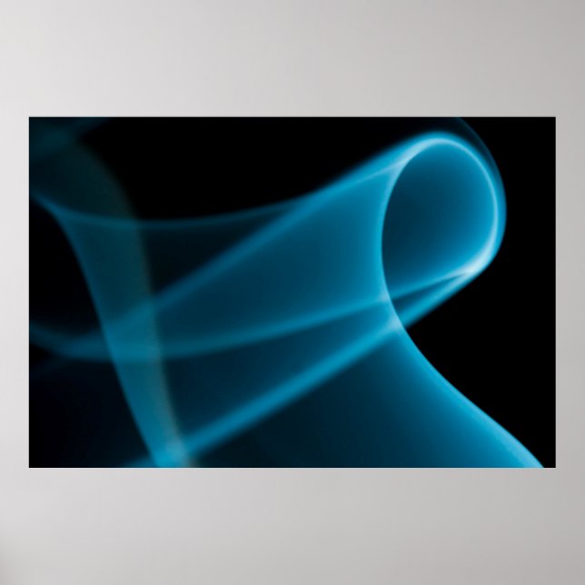 Poster Rayon bleu clair (Devant)