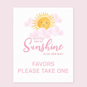Poster Rayon de soleil Signe de faveur