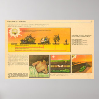 Poster rayonnement lumineux