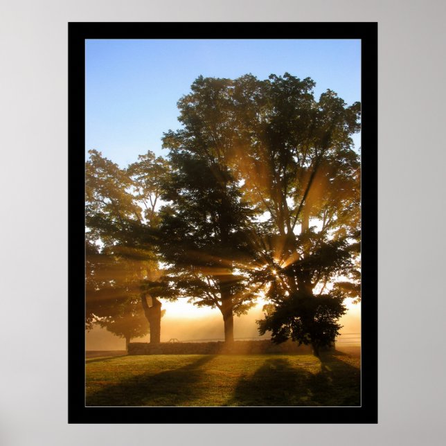 Poster Rayons lumineux 4 (Devant)