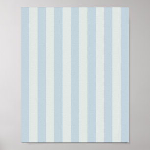 Poster Rayures bleu clair