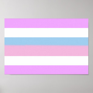 Poster Rayures de fierté intersexe